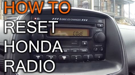 how to radio code online accord 07.